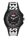 Framed Solar Power Nado Watch Black - DIESEL - BALAAN 1