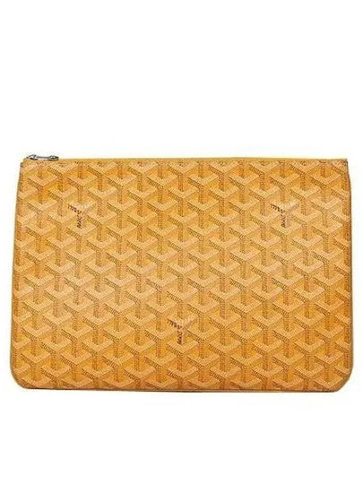 PVC special yellow color Sena MM unisex clutch bag - GOYARD - BALAAN 2