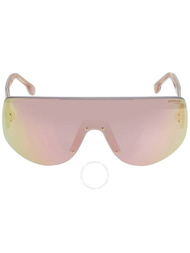 Carrera Rose Gold Multilayer Shield Unisex Sunglasses FLAGLAB 12 0000/0J 99 - CARRERA - BALAAN 1