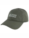 Embroid Logo Ball Cap Green - GANNI - BALAAN 2