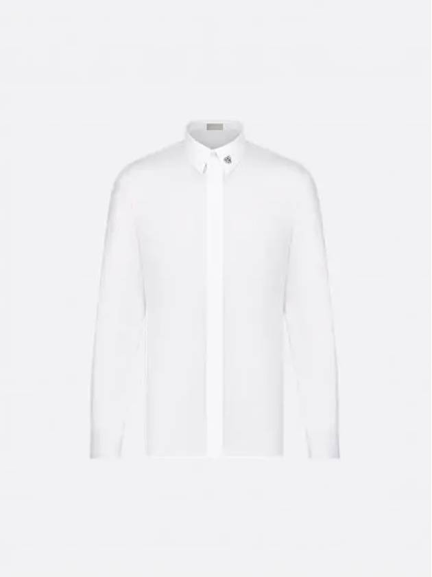 Bee Jewel Long Sleeve Shirt White - DIOR - BALAAN 2