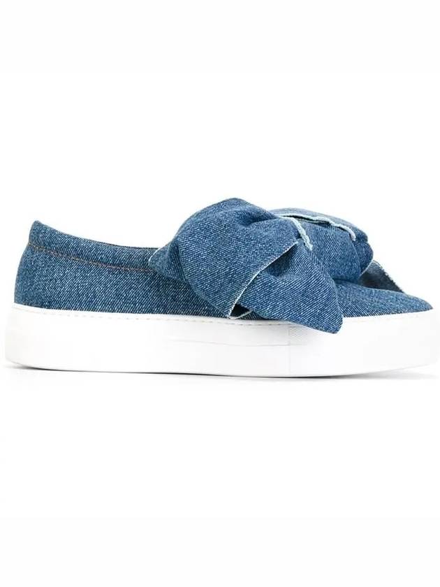 Denim Bow Slip-On Blue - JOSHUA SANDERS - BALAAN 2