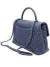 Women s Chanel A92992 Blue Grained Calfskin Caviar Silver Flap Coco Handle Large 2WAY 22nd gt bag Gangbuk used luxury goods - CHANEL - BALAAN 5