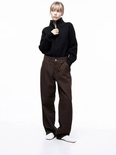 For Women W243PT02NY Non fade Standard Straight Denim Pants Brown - CHANCE'S NOI - BALAAN 1