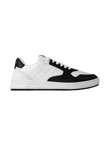 LV Stadium Low Top Sneakers White Black - LOUIS VUITTON - BALAAN 1