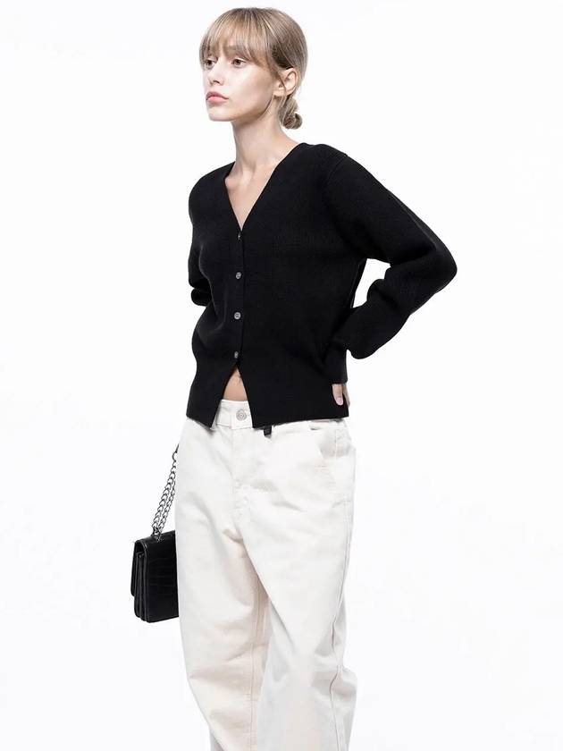 Four Woman Women s Soft Crop Knit Cardigan Black W243TP04BK - CHANCE'S NOI - BALAAN 3