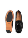 Granville CD Logo Leather Loafers Black Polished - DIOR - BALAAN 5