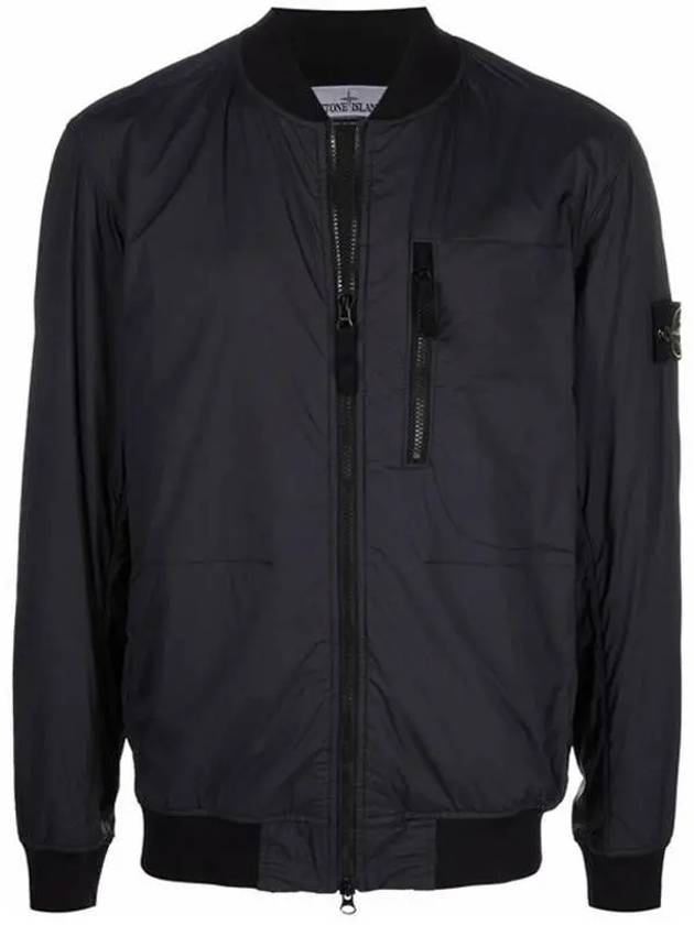 Skin Touch Nylon Garment Dyed Bomber Jacket Navy - STONE ISLAND - BALAAN 2