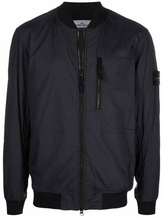 Skin Touch Nylon Garment Dyed Bomber Jacket Navy - STONE ISLAND - BALAAN 2