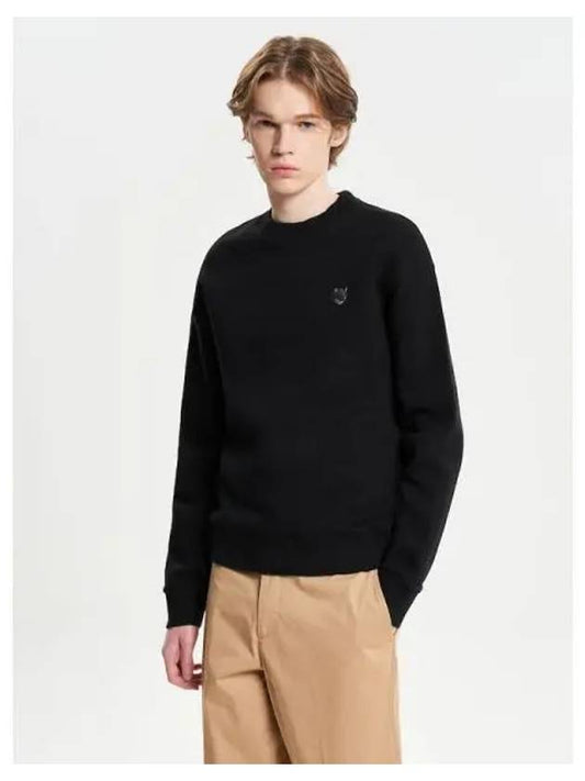 Men s Foxhead Patch Comfort Sweatshirt Black Domestic Product - MAISON KITSUNE - BALAAN 1