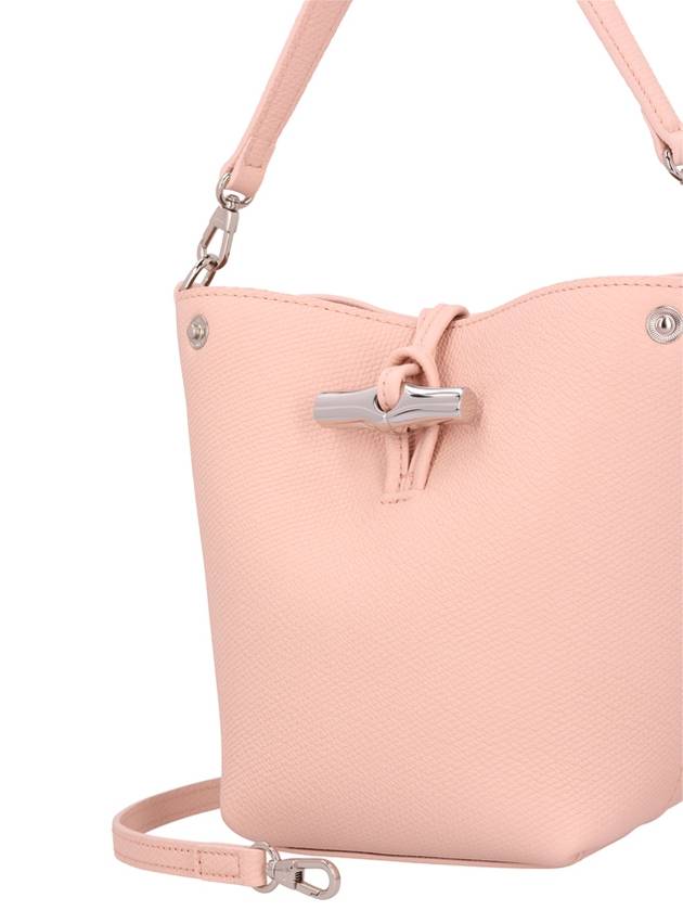 Le Roseau XS Leather Bucket Bag Pink - LONGCHAMP - BALAAN 4