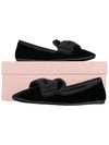 Logo Ribbon Velvet Flat Black - MIU MIU - BALAAN 11