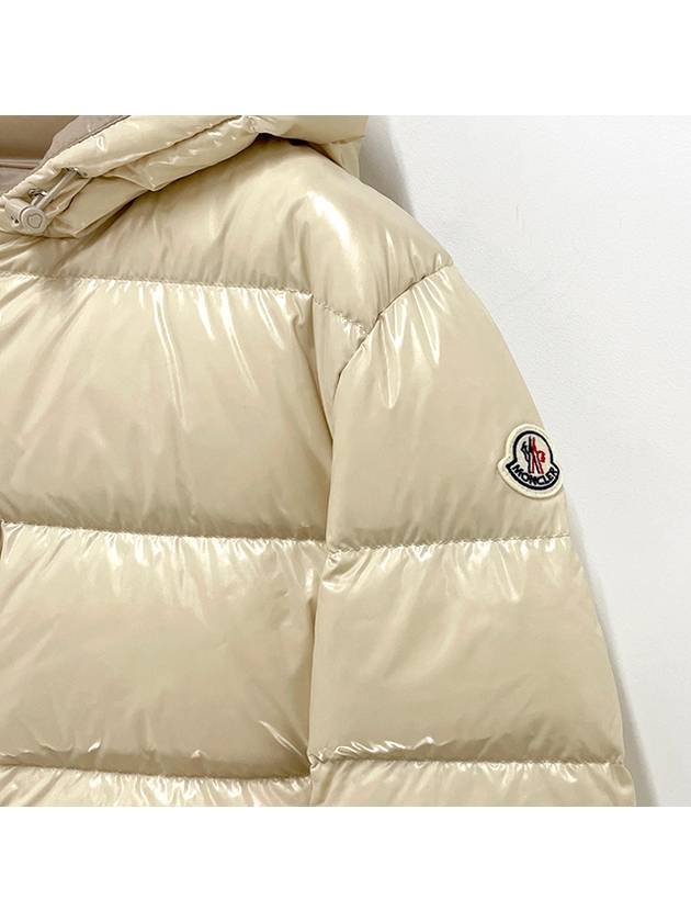 Women s Logo Patch BAYARD Down Padded Short Jacket Beige 1A00083 5963V 268 - MONCLER - BALAAN 4