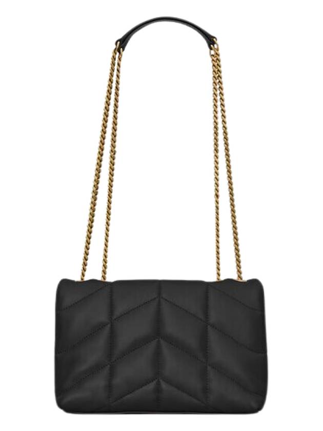 Toy Puffer Quilting Lambskin Shoulder Bag Black - SAINT LAURENT - BALAAN 3