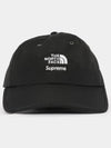 SS24H29 BLACK North Face collaboration ball cap - SUPREME - BALAAN 3