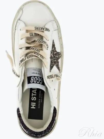 Hi Star Glitter Tab Low Top Sneakers White - GOLDEN GOOSE - BALAAN 2