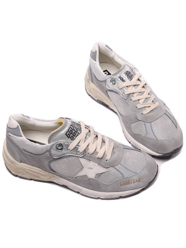 Dad-Star Low Top Sneakers Grey Silver White - GOLDEN GOOSE - BALAAN 6