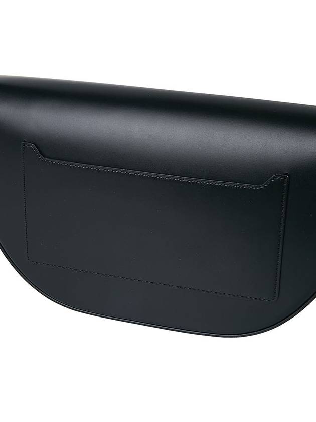 Leather Olympia Medium Shoulder Bag Black - BURBERRY - BALAAN 10