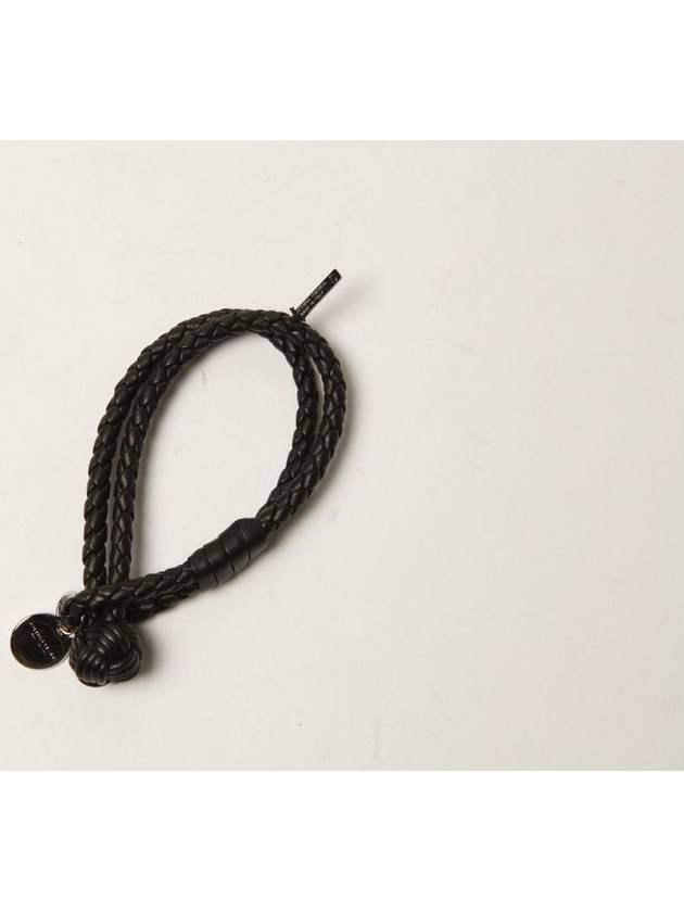 Intrecciato Double Weaving Bracelet Black - BOTTEGA VENETA - BALAAN 8