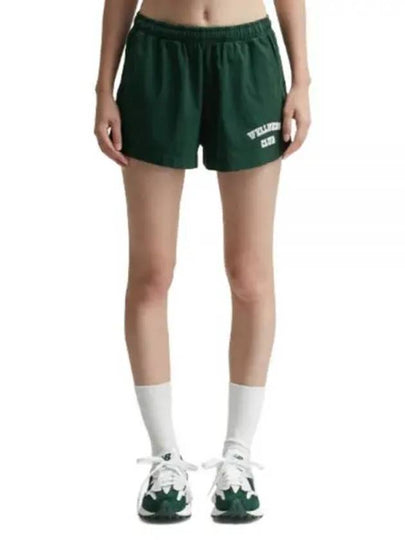 Wellness Club Cotton Shorts Forest Green - SPORTY & RICH - BALAAN 2