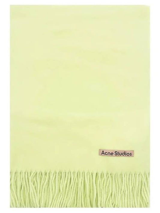 Wool Fringe Muffler Pale Green - ACNE STUDIOS - BALAAN 2