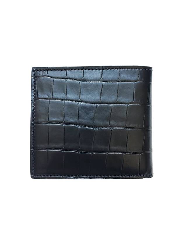 Mini Skull Crocodile Bicycle Wallet Black - ALEXANDER MCQUEEN - BALAAN 3