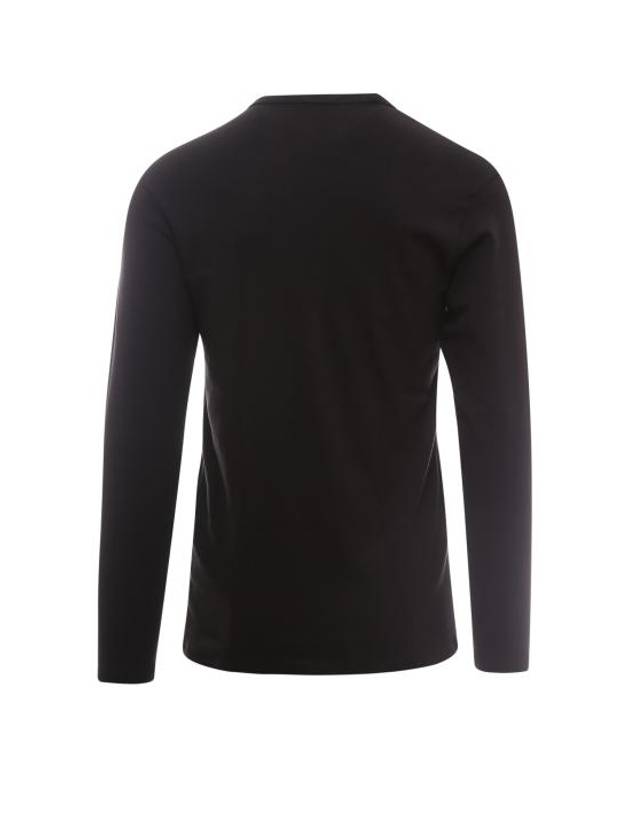 Henry Neck Long Sleeve T-Shirt Black - TOM FORD - BALAAN 3