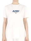 Iconic Logo Patch Short Sleeve T-Shirt White - AUTRY - BALAAN 3