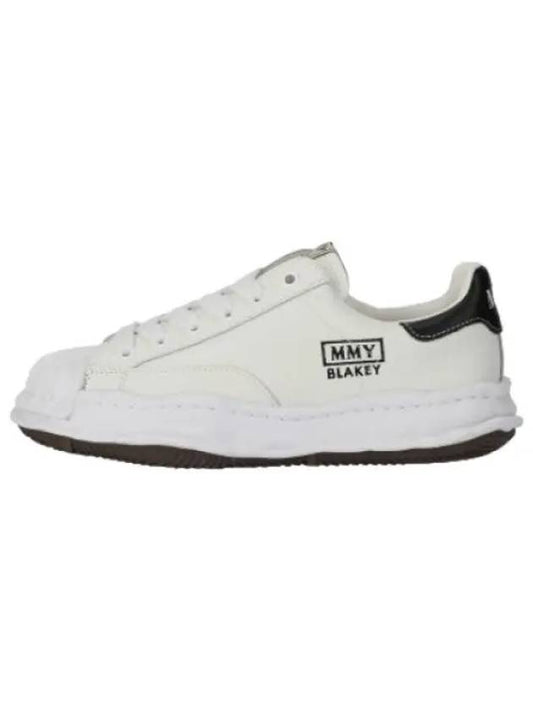 Iro Blakey Sole Embossed Leather Low Top Sneakers White - MAISON MIHARA YASUHIRO - BALAAN 1