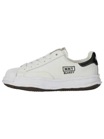 Yasuhiro Mihara Blakey sole embossed leather low top sneakers white - MAISON MIHARA YASUHIRO - BALAAN 1