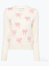 Girls Ribbon Intarsia Knit Cardigan NNN003051 - COMME DES GARCONS - BALAAN 2