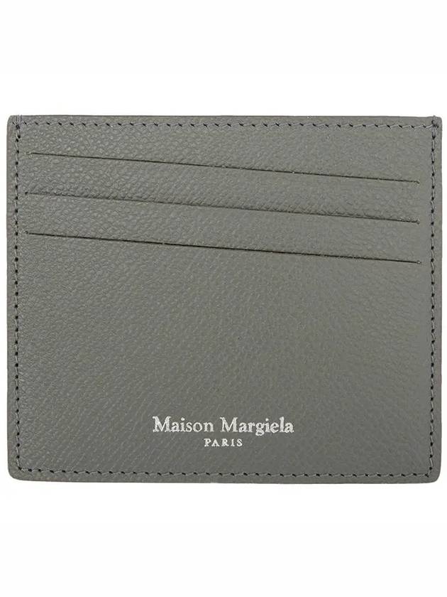 Stitched Pebble Leather Card Wallet All Grey - MAISON MARGIELA - BALAAN 2