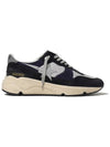 Star Running Sole Suede Low Top Sneakers Grey Navy - GOLDEN GOOSE - BALAAN 3