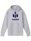 Women's Mansell Hooded Top Gray SW0362 22A044E - ISABEL MARANT ETOILE - BALAAN 2