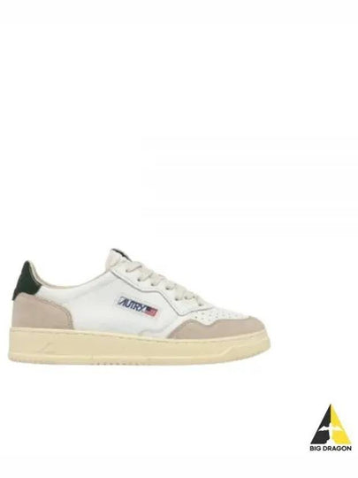 Medalist Leather Low-Top Sneakers Green White - AUTRY - BALAAN 2