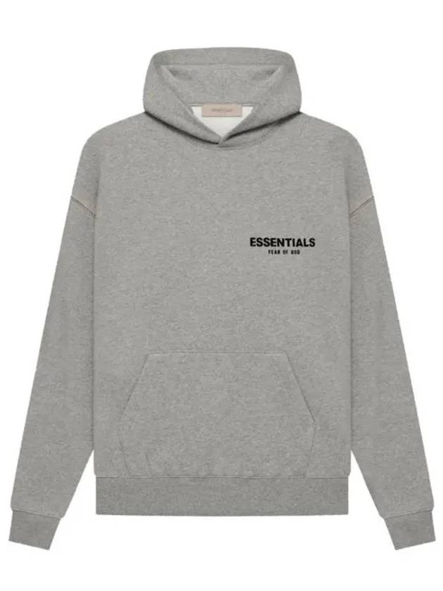 Men's Core Collection Back Logo Hoodie Grey - FEAR OF GOD ESSENTIALS - BALAAN.