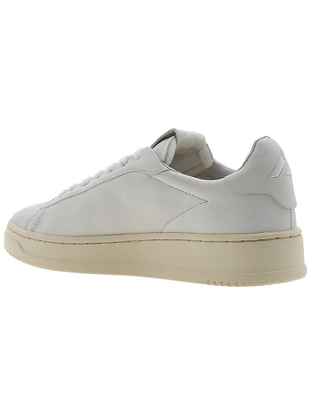 Dallas White Tab Leather Low Top Sneakers White - AUTRY - BALAAN 4