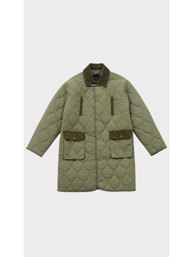 Quilted Trucker Padded Coat Khaki - FFEFF STUDIO - BALAAN 1