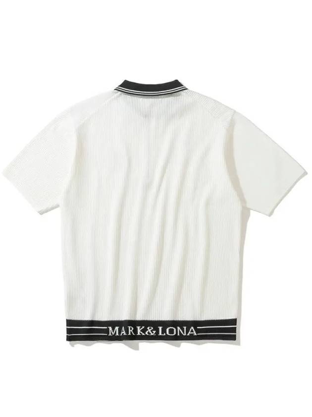 Men s Knit Polo White MLM 4A AP03 - MARK & LONA - BALAAN 3