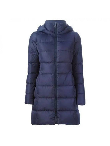 Hooded Long Padding Navy - HERNO - BALAAN 1