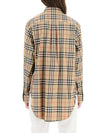 Vintage Check Overfit Shirt Beige - BURBERRY - BALAAN 4