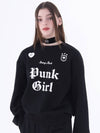 punk girl sweatshirt black - CLUT STUDIO - BALAAN 3