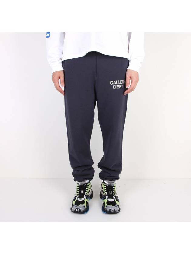 Logo Print Jogger Track Pants Black - GALLERY DEPT. - BALAAN 2