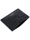 Classic Logo Grain Leather Card Wallet Black - TOM FORD - BALAAN 6