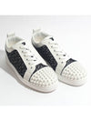 Louis Junior Spike Low Top Sneakers White Black - CHRISTIAN LOUBOUTIN - BALAAN 3