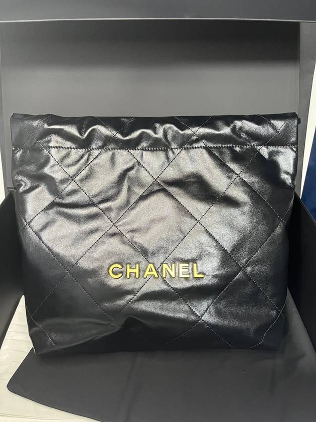 22 Shiny Calfskin Small Shoulder Bag Black - CHANEL - BALAAN 4