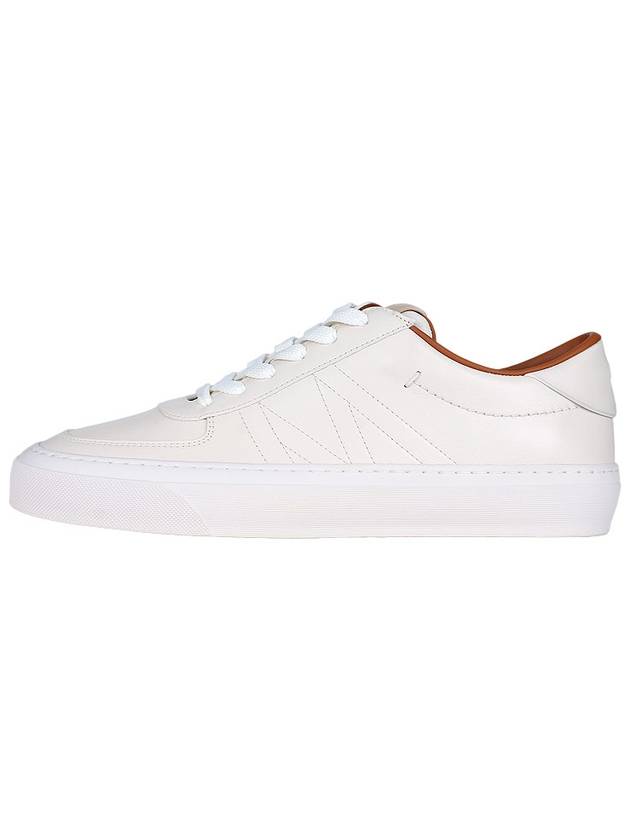 Leather Low Top Sneakers White - MONCLER - BALAAN 4