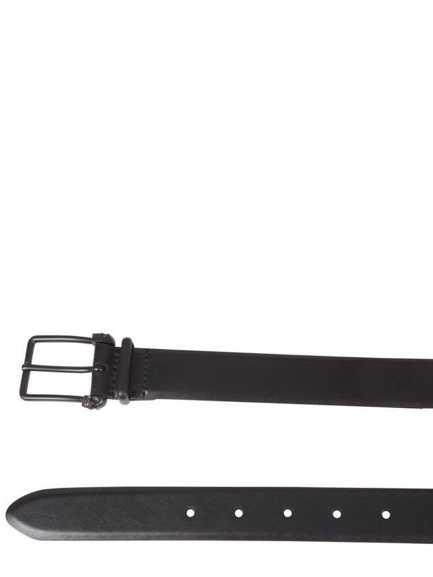 Graffiti Logo Leather Belt Black - ALEXANDER MCQUEEN - BALAAN 5