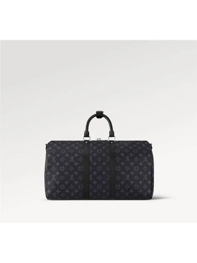 Keepall 45 Bandouliere Monogram Eclipse Duffel Bag Grey - LOUIS VUITTON - BALAAN 5