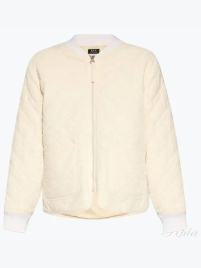 Elea Quilting Zip-Up Jacket Cream - A.P.C. - BALAAN 2